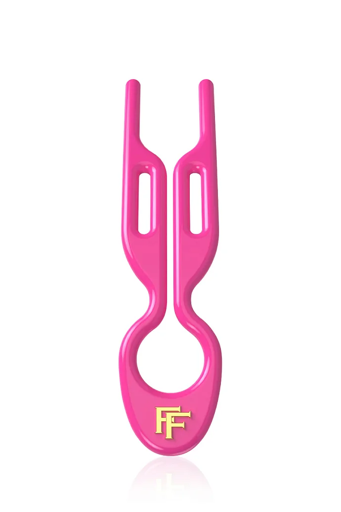 Шпильки №1 HAIRPIN Неоново-розового цвета | Набор из 3 шпилек в интернет-магазине Authentica.love