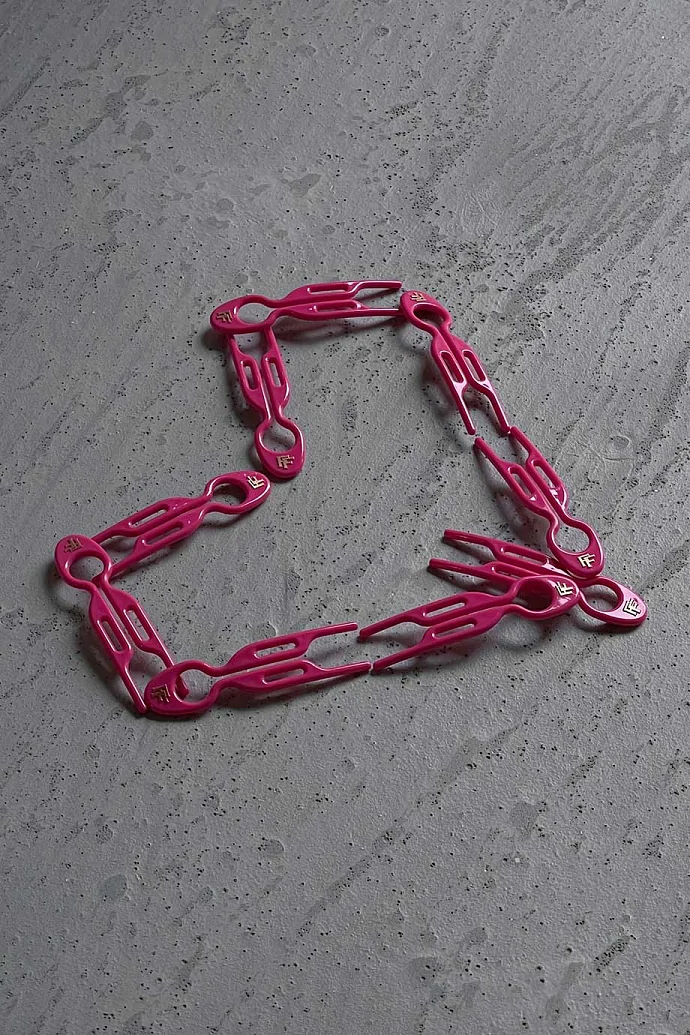 Шпильки №1 HAIRPIN Неоново-розового цвета | Набор из 3 шпилек в интернет-магазине Authentica.love