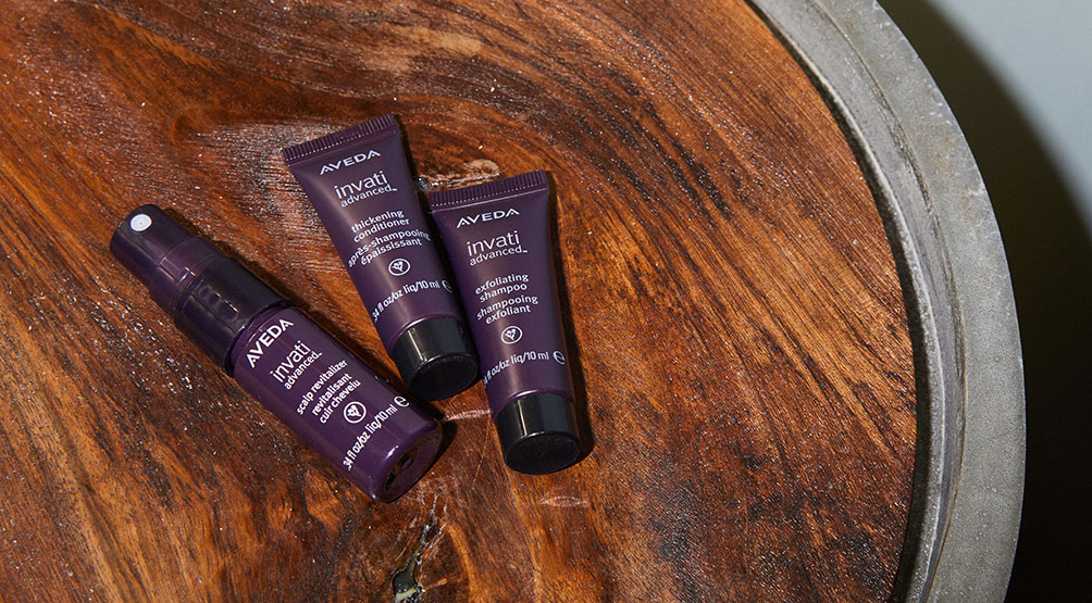 Подарок за покупку: семплы Aveda Invati Advanced